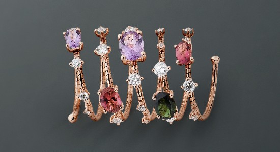 an elaborate fashion ring with gemstones from Mattia Cielo