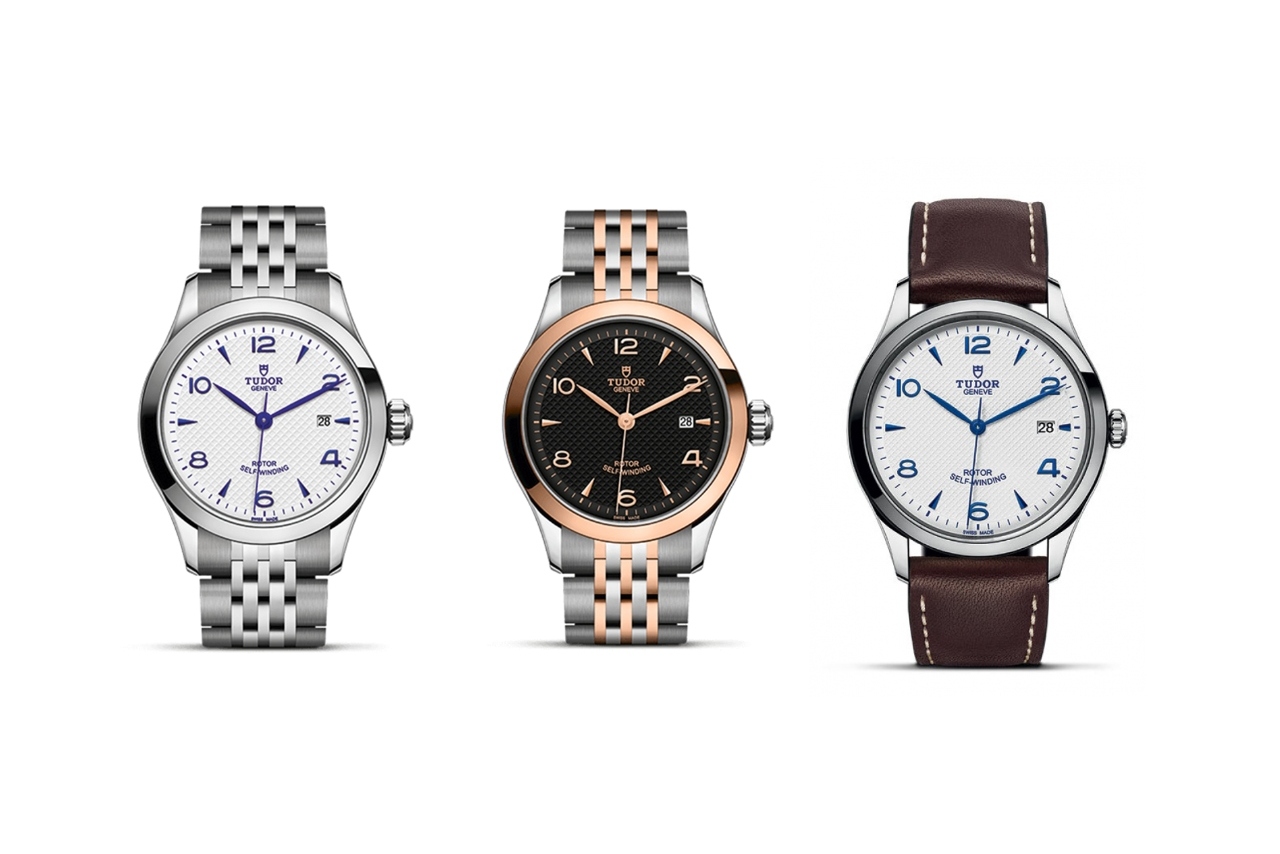 A trio of TUDOR 1926 watches, all available at Hing Wa Lee Jewelers.