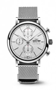 A stainless steel watch from IWC’s Portofino collection.