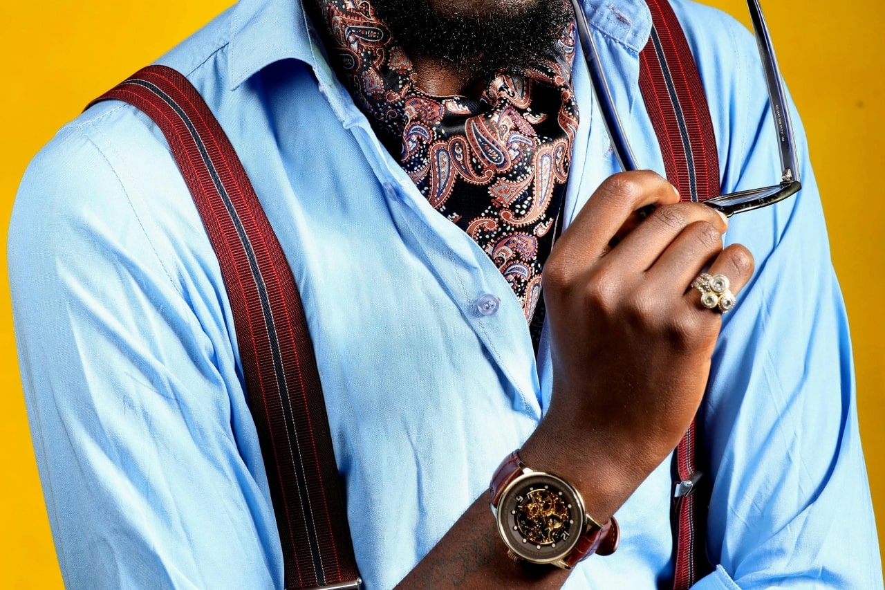 man with 2024 fashion style watch