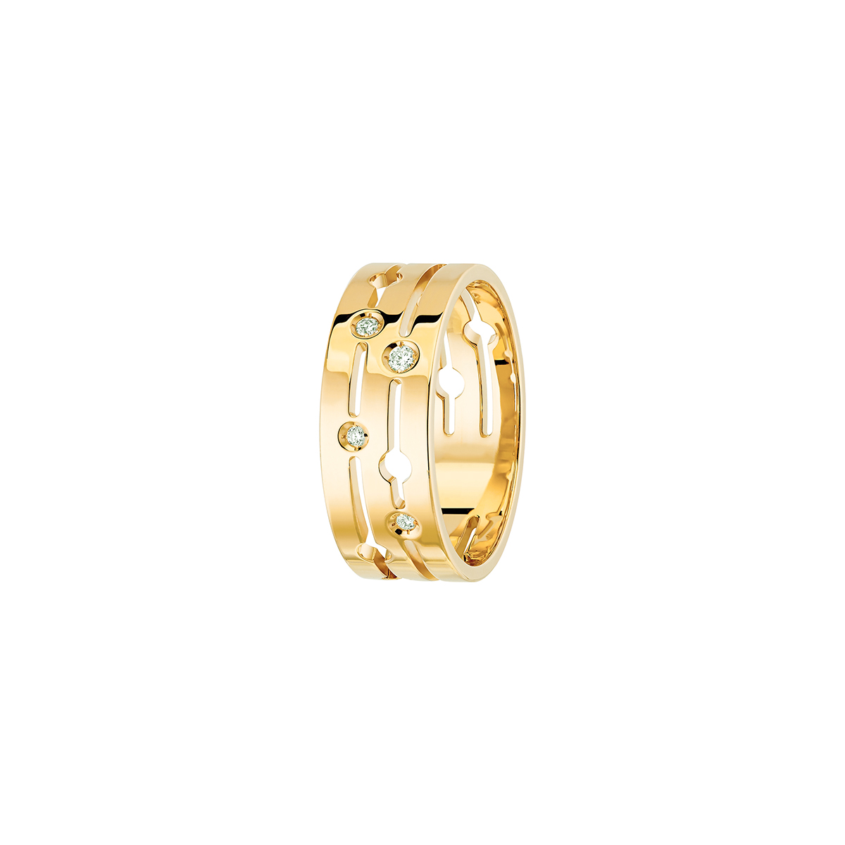アクセサリー dinh van Menottes dinh van R7 chain ring - white gold - dinh van