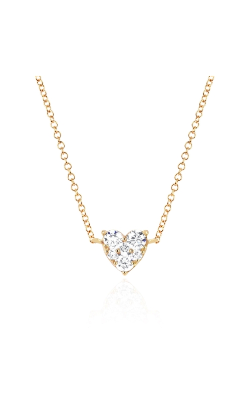 Full Cut Diamond Heart Choker Necklace