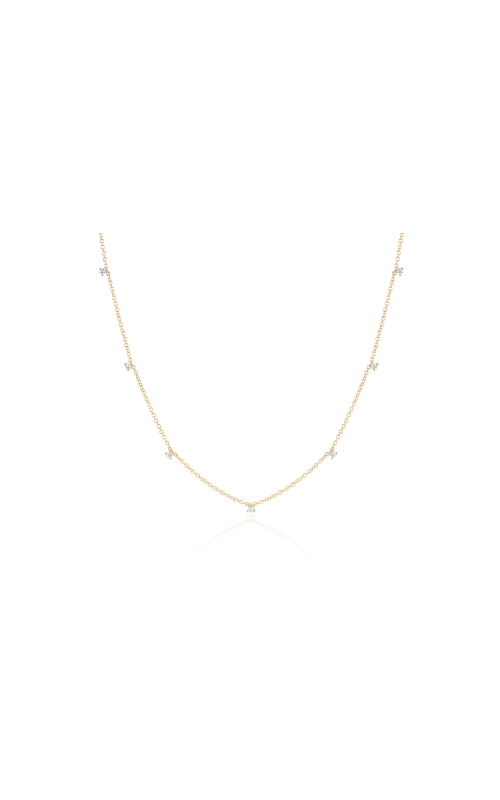 7 Prong Set Diamond Necklace