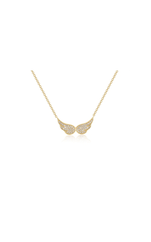 Diamond Double Angel Wing Necklace