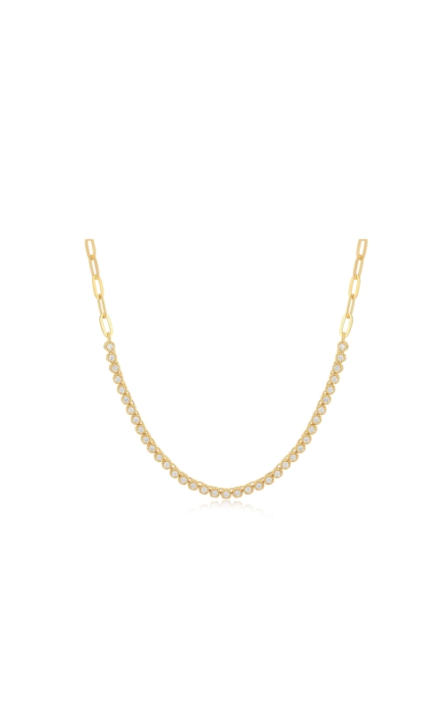 Diamond Segment Mini Link Necklace