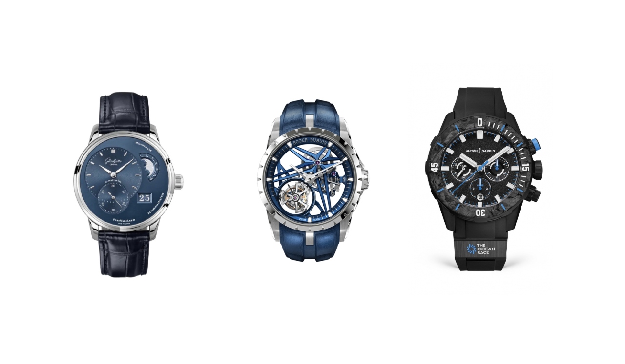 Glashütte PanoMatic Lunar , Roger Dubuis Watch , and Ulysse Nardin Diver Chronograph 44mm Titanium Glashütte PanoMatic Lunar , Roger Dubuis Watch , and Ulysse Nardin Diver Chronograph 44mm Titanium